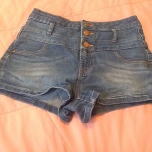 Refuge Blue Jean Medium Wash Women's Shorts Size 4